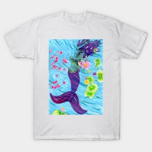 Floral Mermaid T-Shirt